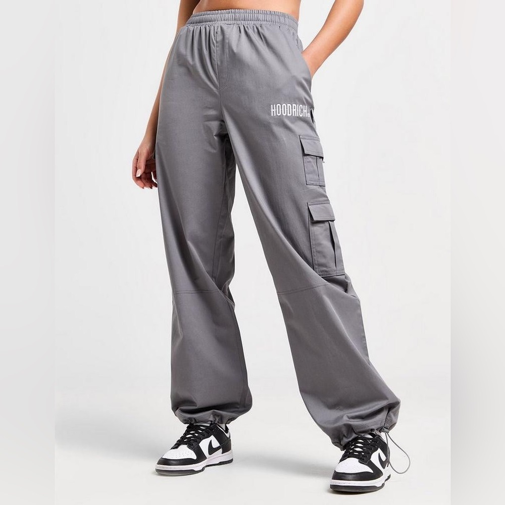 Grey/Green Hoodrich Women’s Cargo Pants - Size Large